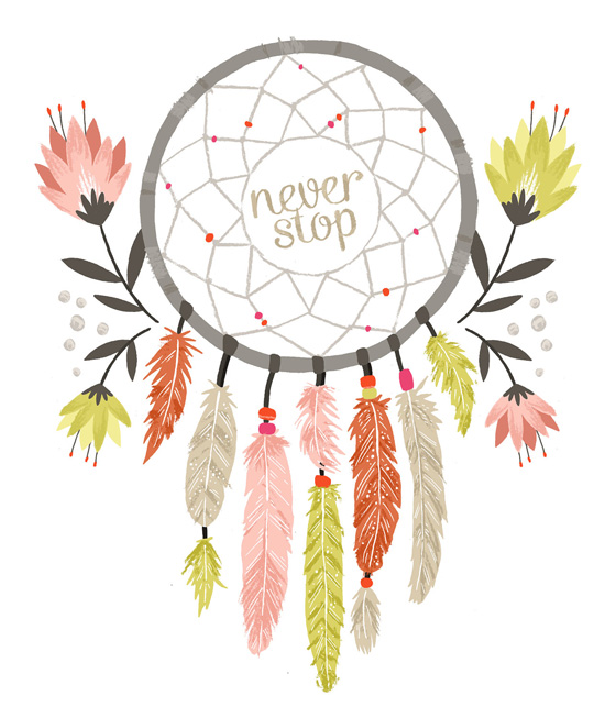 Never Stop Illustration by Alyssa Nassner of Small Talk Studio